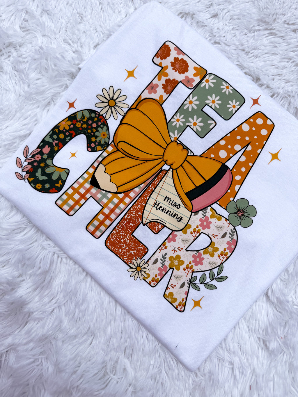 Customizable Floral Tee