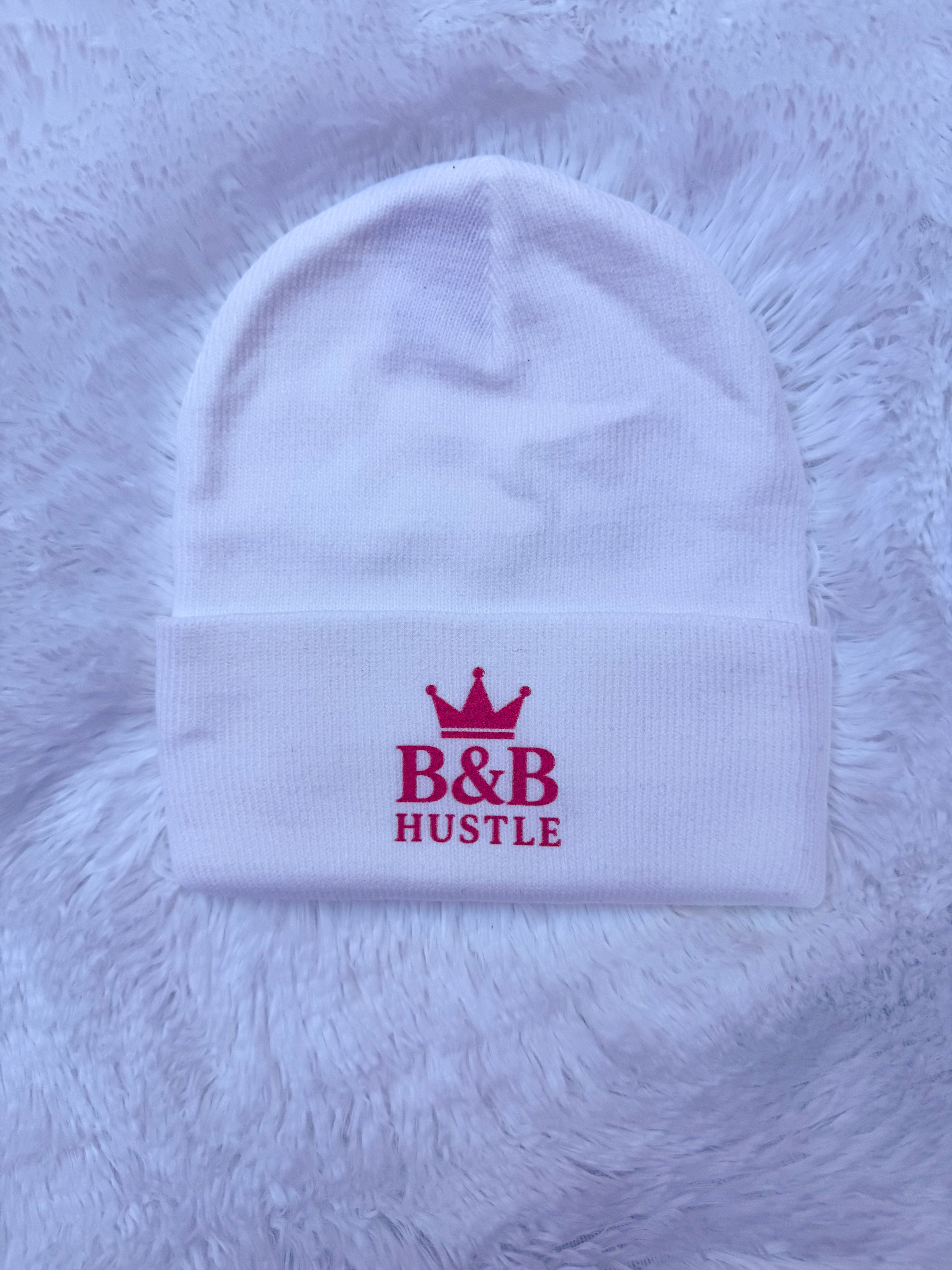 B&B Hustle - Pink Logo Beanies
